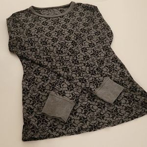Columbia Gray & Black Omni-Wick Waffle Knit Thermal Long Sleeve Top